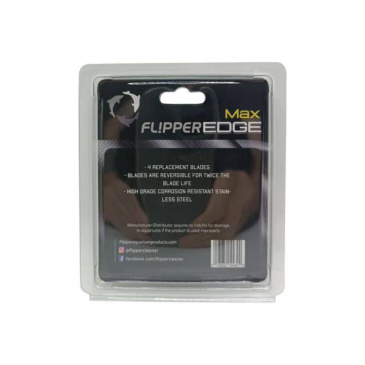 Flipper Edge MAX Stainless Steel Blades - 4pk