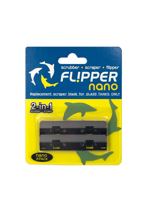 Flipper Nano Aquarium Cleaner Stainless Steel Replacement Blades 2pk