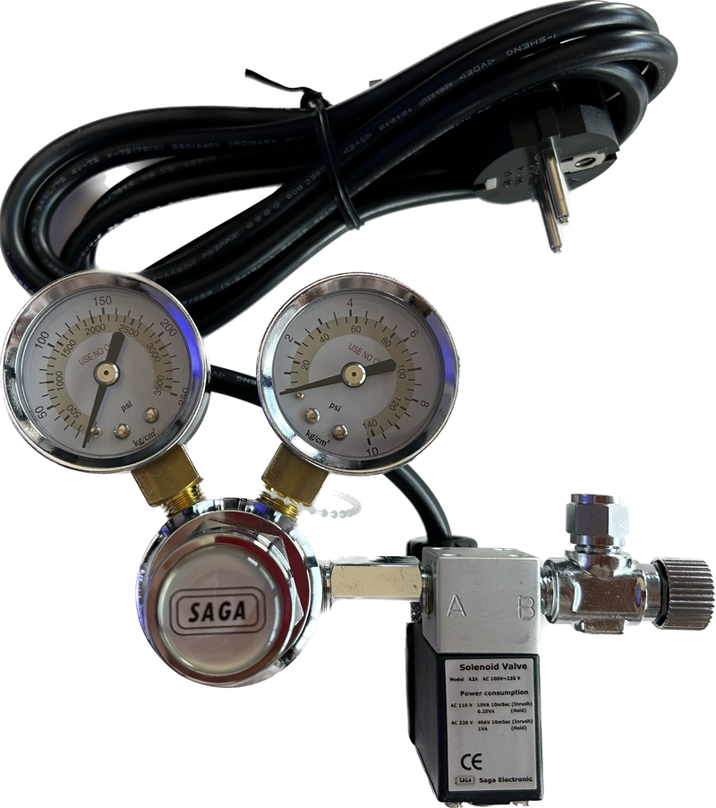 SAGA Dual Gauge Regulator & Solenoid